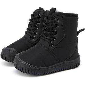 imageBMCiTYBM Toddler Baby Winter Snow Boots Boy Girl Faux Fur Warm Non Slip First Walking Infant Shoes95black