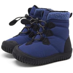 imageBMCiTYBM Toddler Baby Winter Snow Boots Boy Girl Faux Fur Warm Non Slip First Walking Infant Shoes97navy