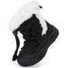 imageBMCiTYBM Baby Snow Boots Boys Girls Winter Infant Shoes AntiSlip 6 9 12 18 24 Months Faux Fur3black