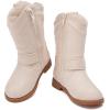 imageBMCiTYBM Toddler Boots Girls Fashion Ridding Booties Mid Calf Side Zipper Shoes for All SeasonsToddlerLittle KidBcamel