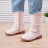 imageBMCiTYBM Toddler Boots Girls Fashion Ridding Booties Mid Calf Side Zipper Shoes for All SeasonsToddlerLittle KidBpink