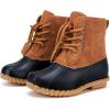 imageBMCiTYBM Toddler Winter Boots Waterproof Duck Snow Boots Boys Girls High Top Outdoor Warm Shoes for Cold Weather ToddlerLittle KidsBrown