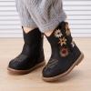 imageBMCiTYBM Baby Cowboy Cowgirl Boots Infant Western Shoes Boys Girls Round Toe Boots All Seasons 624 MonthsAblack