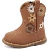 imageBMCiTYBM Baby Cowboy Cowgirl Boots Infant Western Shoes Boys Girls Round Toe Boots All Seasons 624 MonthsAbrown