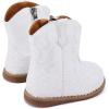 imageBMCiTYBM Baby Cowboy Cowgirl Boots Infant Western Shoes Boys Girls Round Toe Boots All Seasons 624 MonthsGlitterall White