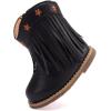 imageBMCiTYBM Baby Cowboy Cowgirl Boots Infant Western Shoes Boys Girls Round Toe Boots All Seasons 624 MonthsTasselsblack