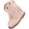 imageBMCiTYBM Baby Cowboy Cowgirl Boots Infant Western Shoes Boys Girls Round Toe Boots All Seasons 624 MonthsTasselspink