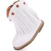 imageBMCiTYBM Baby Cowboy Cowgirl Boots Infant Western Shoes Boys Girls Round Toe Boots All Seasons 624 MonthsTasselswhite