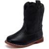 imageBMCiTYBM Toddler Cowboy Boots Western Cowgirl Boots Boys Girls Mid Calf Square Toe Riding Walking ShoesAblack