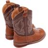 imageBMCiTYBM Toddler Cowboy Boots Western Cowgirl Boots Boys Girls Mid Calf Square Toe Riding Walking ShoesAbrown