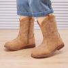 imageBMCiTYBM Toddler Cowboy Boots Western Cowgirl Boots Boys Girls Mid Calf Square Toe Riding Walking ShoesAcamel