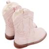 imageBMCiTYBM Toddler Cowboy Boots Western Cowgirl Boots Boys Girls Mid Calf Square Toe Riding Walking ShoesApink