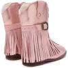 imageBMCiTYBM Toddler Cowboy Boots Western Cowgirl Boots Boys Girls Mid Calf Square Toe Riding Walking ShoesBpink