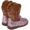 imageBMCiTYBM Toddler Cowboy Boots Western Cowgirl Boots Boys Girls Mid Calf Square Toe Riding Walking ShoesCbrown