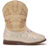 imageBMCiTYBM Toddler Cowboy Boots Western Cowgirl Boots Boys Girls Mid Calf Square Toe Riding Walking ShoesCcamel