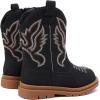 imageBMCiTYBM Toddler Cowboy Cowgirl Boots Boys Girls Western Round Toe Riding Mid Calf Booties for All SeasonsToddlerLittle KidAblack