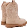 imageBMCiTYBM Toddler Cowboy Cowgirl Boots Boys Girls Western Round Toe Riding Mid Calf Booties for All SeasonsToddlerLittle KidAcamel
