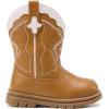 imageBMCiTYBM Toddler Cowboy Cowgirl Boots Boys Girls Western Round Toe Riding Mid Calf Booties for All SeasonsToddlerLittle KidBcamel