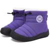 imageBMCiTYBM Toddler Baby Snow Boots Winter Shoes Boys Girls Cold Weather Baby Faux Fur ShoesDark Purple