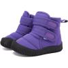 imageBMCiTYBM Toddler Baby Snow Boots Winter Shoes Boys Girls Cold Weather Baby Faux Fur ShoesTwo Strap Purple