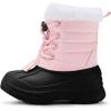 imageBMCiTYBM Toddler Snow Boots Boys Girls Little Kids Winter Shoes Cold Weather Outdoor Lightweight ToddlerLittle Kids5pinkBlack